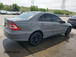 2007 Mercedes-Benz C 280 Luxury with VIN WDBRF92HX7F837258, listed as a Copart auction lot 58594675 with 158,544 mi miles and Salvage title. Bid and sale history available at DreamBid. Image 3.