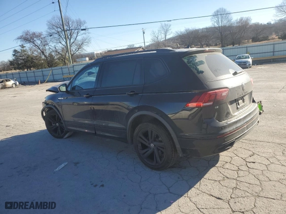 2023 Volkswagen Tiguan SE R-Line Black with VIN 3VVCB7AX0PM017529, listed as a Copart auction lot 47434095 with 55,212 mi miles and Salvage Title. Bid and sale history available at carsss.com. Image 2.