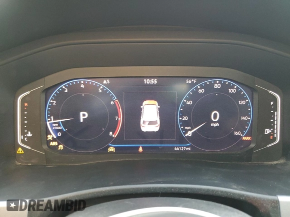 2021 Volkswagen Atlas SEL with VIN 1V2EE2CA2MC211159, listed as a Copart auction lot 87508525 with 44,127 mi miles and Salvage title. Bid and sale history available at DreamBid. Image 9.