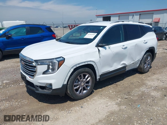 2023 GMC Terrain SLT z VIN 3GKALVEG2PL172143, wystawiony jako IAAI lot #42353393 z przebiegiem 56 609 mil mil oraz . Historia ofert i sprzedaży dostępna na DreamBid. Obrazek 17.