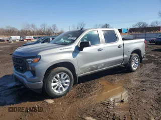 2023 Chevrolet Silverado 1500 Custom with VIN 3GCPDBEK8PG202180, listed as a Copart auction lot 46926185 with 26,043 mi miles and Salvage Title. Bid and sale history available at DreamBid. Image 1.