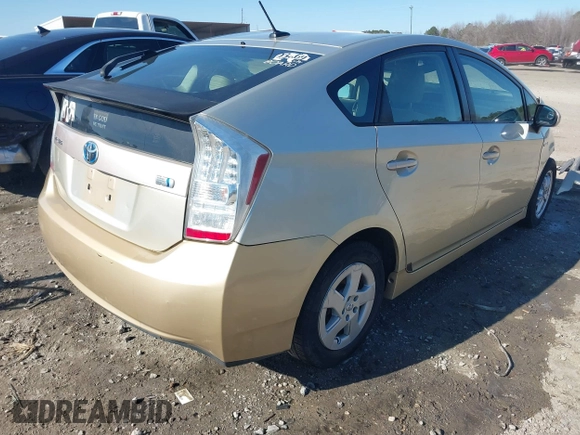 2011 Toyota Prius I with VIN JTDKN3DU1B0257714, listed as a IAAI auction lot 41520228 with 212,646 mi miles. Bid and sale history available at carsss.com. Image 4.