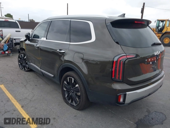 2024 Kia Telluride SX Prestige X-Line with VIN 5XYP5DGC2RG417456, listed as a IAAI auction lot 42110480 with 20,099 mi miles and . Bid and sale history available at DreamBid. Image 3.