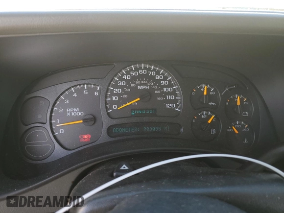 2005 GMC Yukon SLE with VIN 1GKEC13T15J230550, listed as a Copart auction lot 77214624 with 203,095 mi miles and Salvage Title. Bid and sale history available at carsss.com. Image 9.