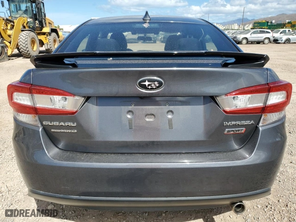 2022 Subaru Impreza Sport with VIN 4S3GKAM6XN3600107, listed as a Copart auction lot 72555324 with 30,795 mi miles and Clean Title. Bid and sale history available at carsss.com. Image 6.