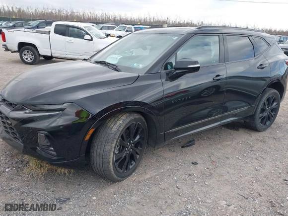 2021 Chevrolet Blazer RS with VIN 3GNKBKRS2MS527336, listed as a IAAI auction lot 41859336 with 126,029 mi miles. Bid and sale history available at carsss.com. Image 2.