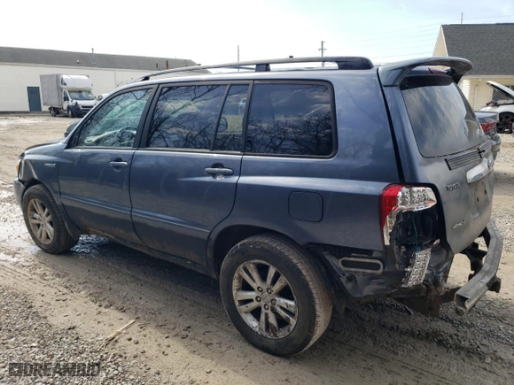 2007 Toyota Highlander Hybrid w/3rd Row with VIN JTEEW21A370036276, listed as a Copart auction lot 48492115 with 0 mi miles and Salvage Title. Bid and sale history available at carsss.com. Image 2.