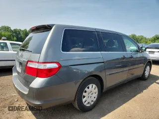2007 Honda Odyssey LX z VIN 5FNRL38257B011710, wystawiony jako Copart lot #61163265 z przebiegiem 196 575 mil mil oraz Czysty tytuł • Clean title. Historia ofert i sprzedaży dostępna na DreamBid. Obrazek 3.