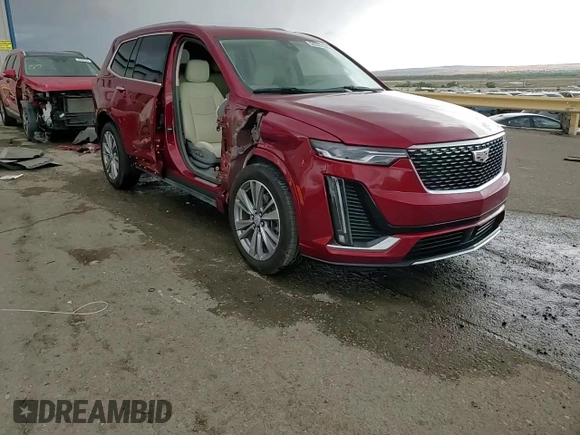 2024 Cadillac XT6 FWD Premium Luxury with VIN 1GYKPCRS1RZ700168, listed as a Copart auction lot 59327055 with 21,001 mi miles and Salvage title. Bid and sale history available at DreamBid. Image 15.