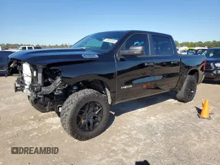 2025 Ram 1500 Big Horn with VIN 1C6SRFFP7SN529108, listed as a Copart auction lot 46855335 with 4,834 mi miles and Salvage Title. Bid and sale history available at carsss.com. Image 1.