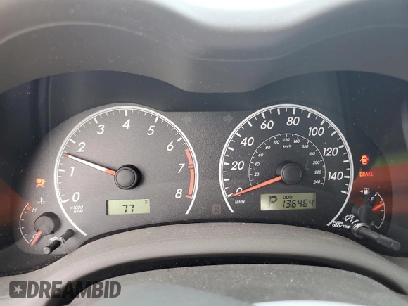 2010 Toyota Corolla with VIN 2T1BU4EE2AC392673, listed as a Copart auction lot 65148425 with 136,464 mi miles and Salvage title. Bid and sale history available at DreamBid. Image 9.
