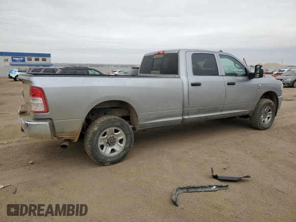 2023 Ram 2500 Tradesman with VIN 3C6UR5HL7PG538646, listed as a Copart auction lot 43066435 with 40,259 mi miles and Salvage Title. Bid and sale history available at carsss.com. Image 3.