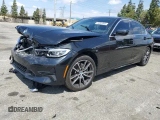 2020 BMW 3 Series 330i xDrive with VIN 3MW5R7J05L8B18216, listed as a Copart auction lot 54901945 with 47,802 mi miles and Salvage Title. Bid and sale history available at carsss.com. Image 1.