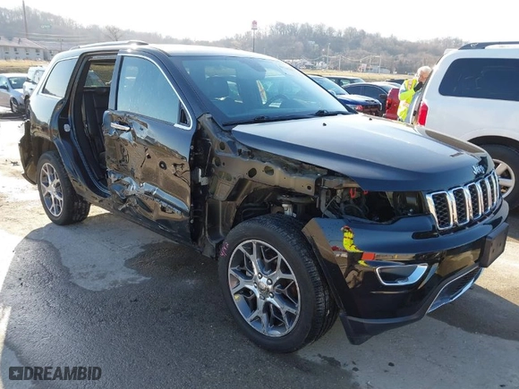 2019 Jeep Grand Cherokee Limited with VIN 1C4RJFBG7KC640158, listed as a IAAI auction lot 41749437 with 41,566 mi miles. Bid and sale history available at carsss.com. Image 1.