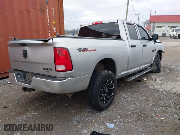 2018 Ram 1500 Tradesman with VIN 1C6RR7FT8JS293215, listed as a IAAI auction lot 41577266 with 123,056 mi miles and . Bid and sale history available at DreamBid. Image 4.