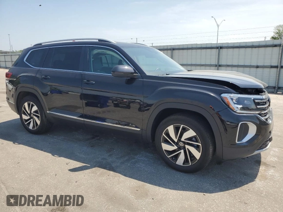 2025 Volkswagen Atlas SEL with VIN 1V2BR2CA9SC542132, listed as a Copart auction lot 55253345 with 949 mi miles and Salvage title. Bid and sale history available at DreamBid. Image 4.