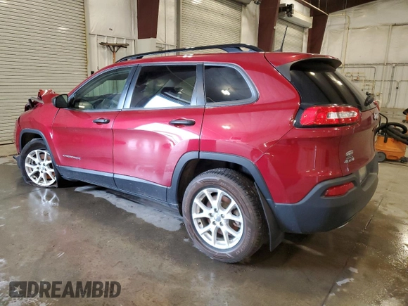 2017 Jeep Cherokee Sport z VIN 1C4PJMAB2HW529669, wystawiony jako Copart lot #64815545 z przebiegiem 81 036 mil mil oraz Szkoda całkowita • Salvage title. Historia ofert i sprzedaży dostępna na DreamBid. Obrazek 2.