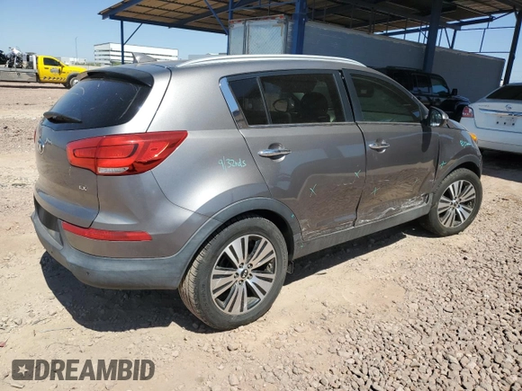 2014 Kia Sportage EX с VIN KNDPC3AC4E7630733, выставлен на аукционе Copart как лот 57499365 с пробегом 59 651 миль миль и Списание • Salvage title. История ставок и продаж доступна на DreamBid. Изображение 3.