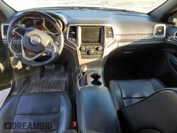 2017 Jeep Grand Cherokee Overland with VIN 1C4RJFCT5HC828780, listed as a Copart auction lot 46874965 with 90,269 mi miles and Salvage Title. Bid and sale history available at carsss.com. Image 8.