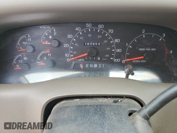 2000 Ford F-250 XL z VIN 1FTNX20F7YEE48249, wystawiony jako Copart lot #49073254 z przebiegiem 162 954 mil mil oraz Czysty tytuł • Clean title. Historia ofert i sprzedaży dostępna na DreamBid. Obrazek 9.