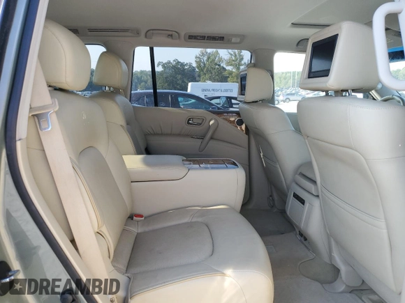 2011 Infiniti QX56 7-passenger with VIN JN8AZ2NE8B9006786, listed as a Copart auction lot 74598254 with 164,074 mi miles and Salvage Title. Bid and sale history available at carsss.com. Image 11.