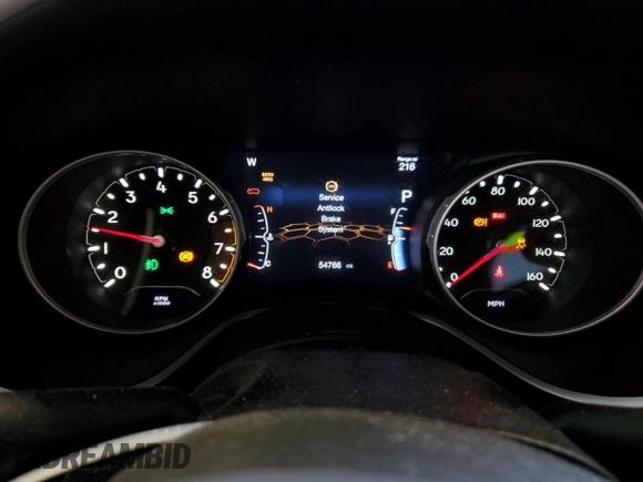 2020 Jeep Compass Limited z VIN 3C4NJDCB6LT204350, wystawiony jako Copart lot #63216935 z przebiegiem 54 766 mil mil oraz Szkoda całkowita • Salvage title. Historia ofert i sprzedaży dostępna na DreamBid. Obrazek 9.