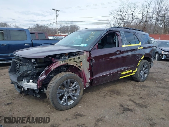 2023 Ford Explorer XLT with VIN 1FMSK8DH7PGB42506, listed as a IAAI auction lot 41610279 with 30,803 mi miles and . Bid and sale history available at carsss.com. Image 2.