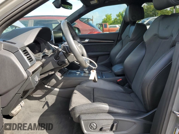 2020 Audi SQ5 Premium Plus with VIN WA1B4AFY3L2123293, listed as a Copart auction lot 65245544 with 54,022 mi miles and Salvage Title. Bid and sale history available at DreamBid. Image 7.