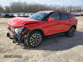 2024 Chevrolet Blazer RS z VIN 3GNKBKRS0RS152022, wystawiony jako Copart lot #46434405 z przebiegiem 11 863 mil mil oraz Szkody całkowita. Historia ofert i sprzedaży dostępna na DreamBid. Obrazek 1.