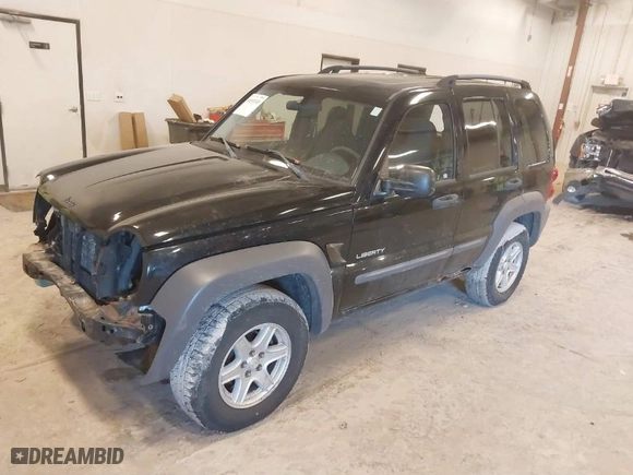 2004 Jeep Liberty Sport with VIN 1J4GL48K44W221827, listed as a IAAI auction lot 41691349 with 157,642 mi miles. Bid and sale history available at carsss.com. Image 2.