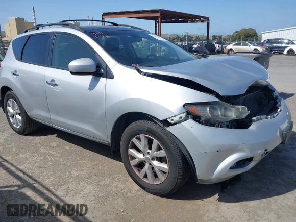 2012 Nissan Murano S with VIN JN8AZ1MU6CW116872, listed as a IAAI auction lot 42107422 with 114,601 mi miles and . Bid and sale history available at DreamBid. Image 1.