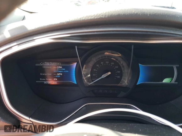 2015 Ford Fusion Energi Titanium with VIN 3FA6P0SU9FR147017, listed as a Copart auction lot 51545365 with 147,241 mi miles and Salvage Title. Bid and sale history available at carsss.com. Image 9.