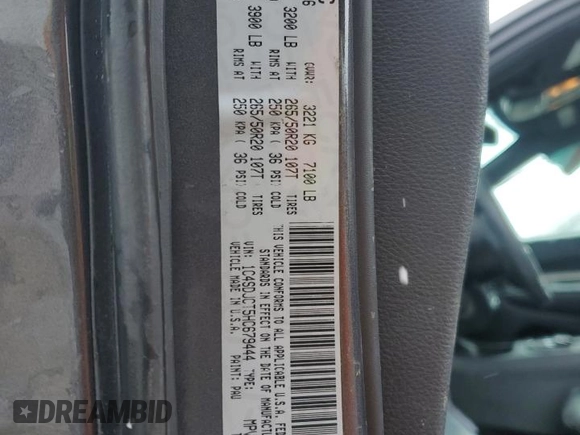 2017 Dodge Durango R/T with VIN 1C4SDJCT5HC679444, listed as a Copart auction lot 49503535 with 133,118 mi miles and Salvage title. Bid and sale history available at DreamBid. Image 13.