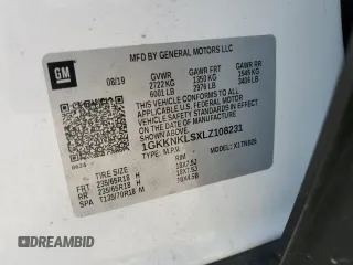 2020 GMC Acadia SLE with VIN 1GKKNKLSXLZ108231, listed as a Copart auction lot 48407635 with 104,141 mi miles and Salvage Title. Bid and sale history available at carsss.com. Image 14.