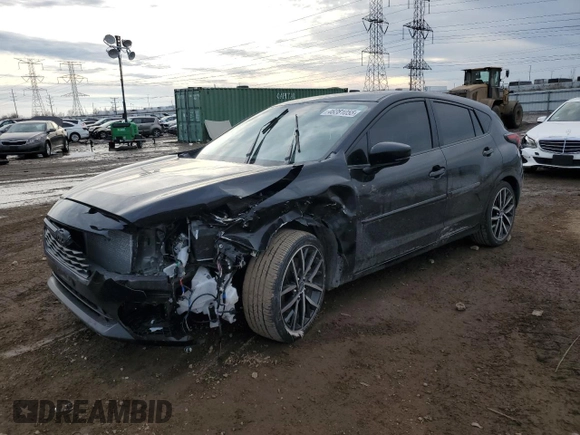 2024 Subaru Impreza Sport with VIN JF1GUAFC0R8301673, listed as a Copart auction lot 46281055 with 0 mi miles and Salvage Title. Bid and sale history available at carsss.com. Image 1.