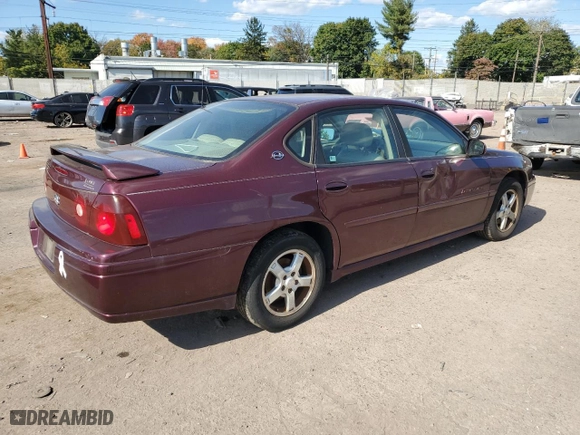 2004 Chevrolet Impala LS with VIN 2G1WH52K749160573, listed as a Copart auction lot 75105864 with 86,165 mi miles and Clean Title. Bid and sale history available at carsss.com. Image 3.