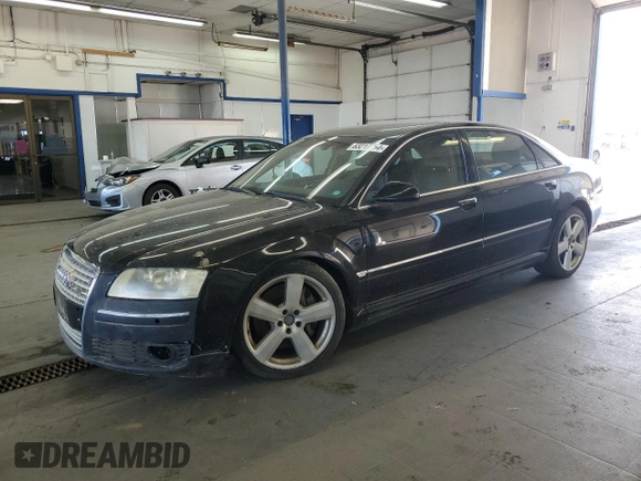 2007 Audi A8 4.2L z VIN WAUMV44E77N023964, wystawiony jako Copart lot #63217964 z przebiegiem 143 958 mil mil oraz Czysty tytuł • Clean title. Historia ofert i sprzedaży dostępna na DreamBid. Obrazek 1.