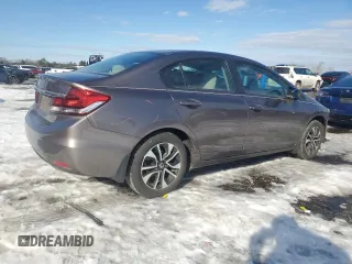 2014 Honda Civic Sedan EX with VIN 19XFB2F85EE269476, listed as a Copart auction lot 41582925 with 88,737 mi miles and Salvage Title. Bid and sale history available at carsss.com. Image 3.