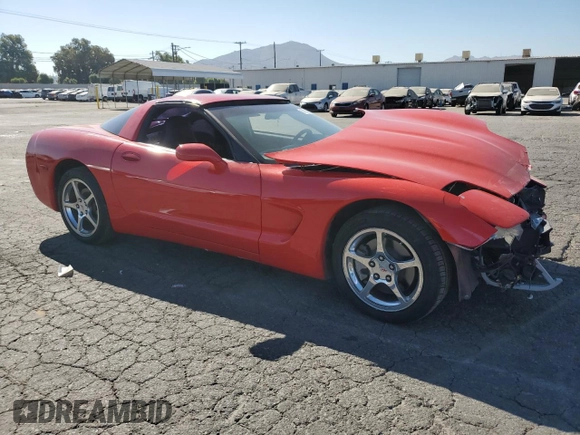 2004 Chevrolet Corvette with VIN 1G1YY22G945125940, listed as a Copart auction lot 67091364 with 76,677 mi miles and Salvage Title. Bid and sale history available at carsss.com. Image 4.