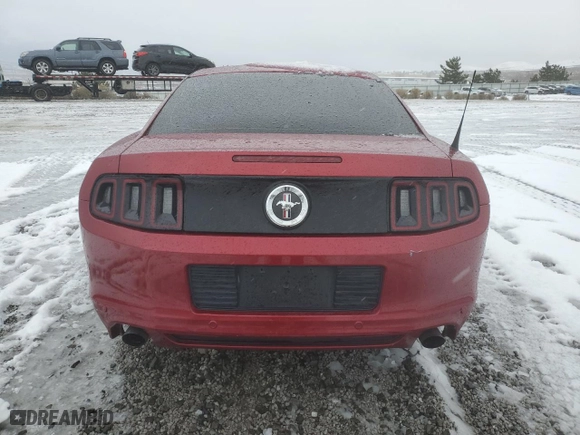 2014 Ford Mustang V6 with VIN 1ZVBP8AM8E5250565, listed as a Copart auction lot 84320874 with 0 mi miles and Salvage Title. Bid and sale history available at carsss.com. Image 6.