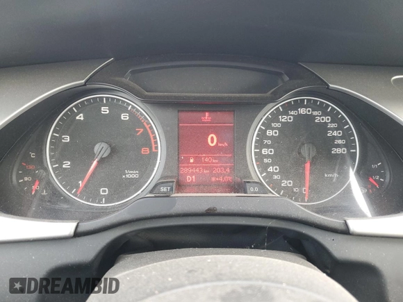 2009 Audi A4 z VIN WAULF68K69N016057, wystawiony jako Copart lot #81357904 z przebiegiem 289 443 mil mil oraz Czysty tytuł • Clean title. Historia ofert i sprzedaży dostępna na DreamBid. Obrazek 9.
