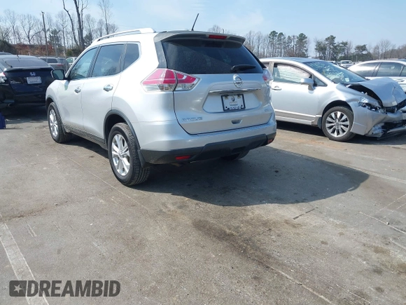 2016 Nissan Rogue SV with VIN KNMAT2MV7GP601761, listed as a IAAI auction lot 41811002 with 97,913 mi miles. Bid and sale history available at carsss.com. Image 3.