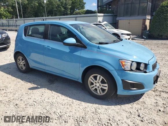 2014 Chevrolet Sonic LT with VIN 1G1JC6SBXE4155113, listed as a Copart auction lot 60866464 with 99,695 mi miles and Salvage Title. Bid and sale history available at carsss.com. Image 4.
