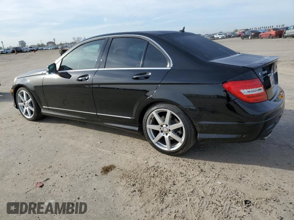 2014 Mercedes-Benz C 300 Sport with VIN WDDGF8AB6EG253744, listed as a Copart auction lot 50181075 with 108,362 mi miles and Salvage Title. Bid and sale history available at DreamBid. Image 2.