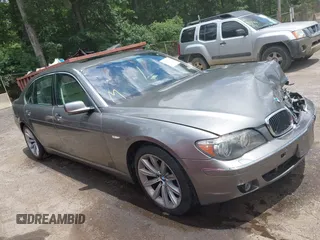 2007 BMW 7 Series 750Li with VIN WBAHN83537DT74855, listed as a IAAI auction lot 42529689 with 113,217 mi miles and . Bid and sale history available at DreamBid. Image 1.
