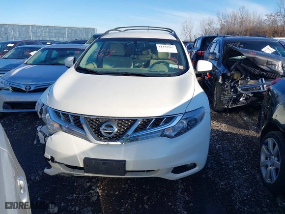 2013 Nissan Murano SL with VIN JN8AZ1MW9DW307608, listed as a IAAI auction lot 41423917 with 70,179 mi miles. Bid and sale history available at carsss.com. Image 12.