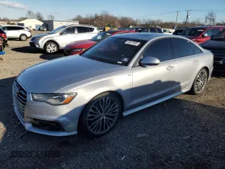 2017 Audi A6 Premium Plus with VIN WAUG8AFC1HN007839, listed as a Copart auction lot 45647405 with 105,401 mi miles and Salvage Title. Bid and sale history available at carsss.com. Image 1.