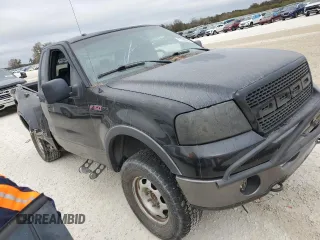 2006 Ford F-150 XLT with VIN 1FTRF04506KB40445, listed as a Copart auction lot 76186784 with 0 mi miles and Salvage Title. Bid and sale history available at carsss.com. Image 4.