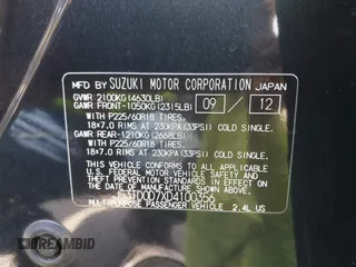 2013 Suzuki Grand Vitara Limited z VIN JS3TD0D7XD4100356, wystawiony jako IAAI lot #42250142 z przebiegiem 124 912 mil mil oraz . Historia ofert i sprzedaży dostępna na DreamBid. Obrazek 9.