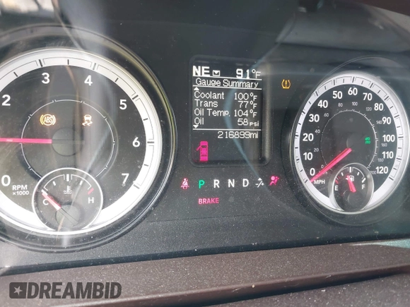 2015 Ram 1500 Big Horn with VIN 1C6RR7LG3FS509244, listed as a IAAI auction lot 42384583 with 216,899 mi miles and . Bid and sale history available at DreamBid. Image 7.